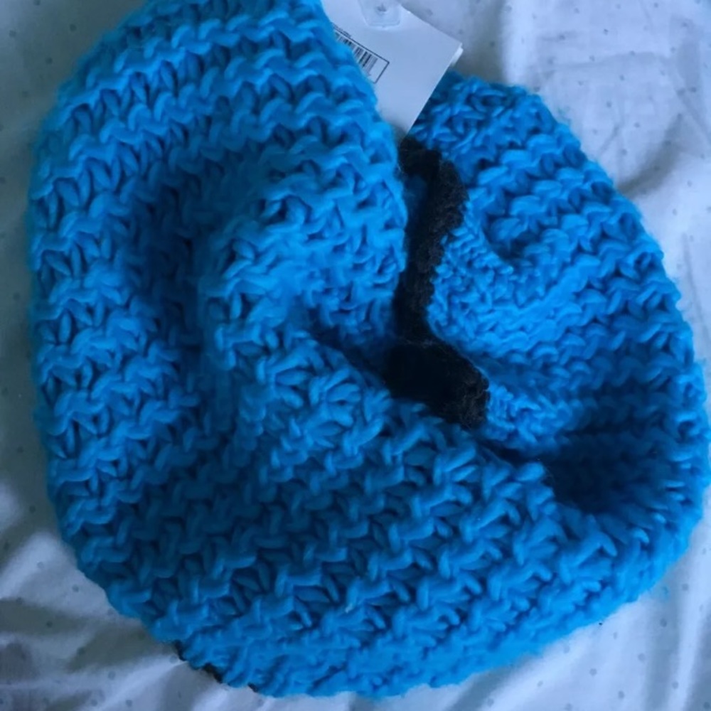 Ladies Blue Neckwarmer with Black Lining